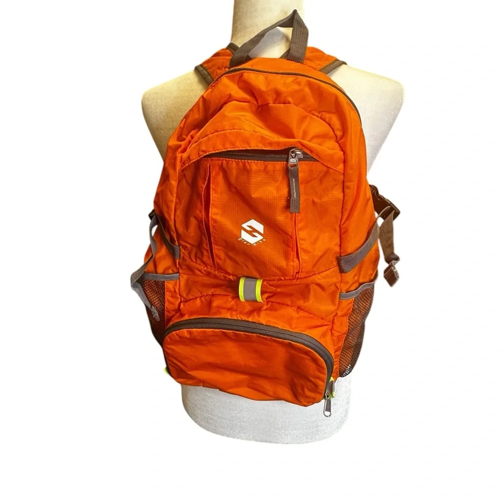 Olar Hike Orange & Gray Backpack, Durable Fabric, Padded Straps perfect 4 hiking